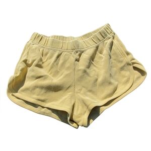 Brandy Melville Yellow  Thermal Shorts with Elastic Waistband